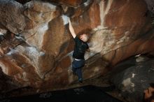 Bouldering in Hueco Tanks on 11/17/2019 with Blue Lizard Climbing and Yoga
Filename: SRM_20191117_1231500.jpg
Aperture: f/8.0
Shutter Speed: 1/200
Body: Canon EOS-1D Mark II
Lens: Canon EF 16-35mm f/2.8 L