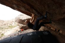 Bouldering in Hueco Tanks on 11/17/2019 with Blue Lizard Climbing and Yoga
Filename: SRM_20191117_1252220.jpg
Aperture: f/8.0
Shutter Speed: 1/250
Body: Canon EOS-1D Mark II
Lens: Canon EF 16-35mm f/2.8 L