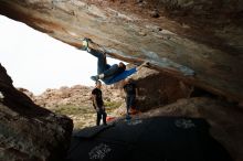 Bouldering in Hueco Tanks on 11/17/2019 with Blue Lizard Climbing and Yoga

Filename: SRM_20191117_1259490.jpg
Aperture: f/7.1
Shutter Speed: 1/250
Body: Canon EOS-1D Mark II
Lens: Canon EF 16-35mm f/2.8 L