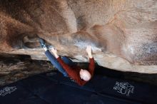 Bouldering in Hueco Tanks on 11/17/2019 with Blue Lizard Climbing and Yoga
Filename: SRM_20191117_1557500.jpg
Aperture: f/5.0
Shutter Speed: 1/250
Body: Canon EOS-1D Mark II
Lens: Canon EF 16-35mm f/2.8 L