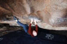 Bouldering in Hueco Tanks on 11/17/2019 with Blue Lizard Climbing and Yoga
Filename: SRM_20191117_1557510.jpg
Aperture: f/5.0
Shutter Speed: 1/250
Body: Canon EOS-1D Mark II
Lens: Canon EF 16-35mm f/2.8 L
