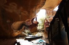 Bouldering in Hueco Tanks on 11/16/2019 with Blue Lizard Climbing and Yoga
Filename: SRM_20191116_1158210.jpg
Aperture: f/5.6
Shutter Speed: 1/250
Body: Canon EOS-1D Mark II
Lens: Canon EF 16-35mm f/2.8 L