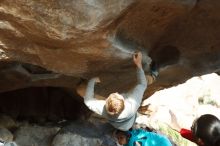 Bouldering in Hueco Tanks on 11/16/2019 with Blue Lizard Climbing and Yoga

Filename: SRM_20191116_1619530.jpg
Aperture: f/4.0
Shutter Speed: 1/200
Body: Canon EOS-1D Mark II
Lens: Canon EF 50mm f/1.8 II