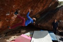 Bouldering in Hueco Tanks on 11/25/2019 with Blue Lizard Climbing and Yoga
Filename: SRM_20191125_1523240.jpg
Aperture: f/5.0
Shutter Speed: 1/400
Body: Canon EOS-1D Mark II
Lens: Canon EF 16-35mm f/2.8 L