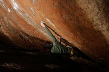 Bouldering in Hueco Tanks on 11/26/2019 with Blue Lizard Climbing and Yoga
Filename: SRM_20191126_1408070.jpg
Aperture: f/7.1
Shutter Speed: 1/250
Body: Canon EOS-1D Mark II
Lens: Canon EF 16-35mm f/2.8 L