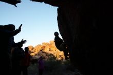 Bouldering in Hueco Tanks on 11/26/2019 with Blue Lizard Climbing and Yoga
Filename: SRM_20191126_1755080.jpg
Aperture: f/8.0
Shutter Speed: 1/250
Body: Canon EOS-1D Mark II
Lens: Canon EF 16-35mm f/2.8 L