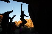 Bouldering in Hueco Tanks on 11/26/2019 with Blue Lizard Climbing and Yoga
Filename: SRM_20191126_1755092.jpg
Aperture: f/9.0
Shutter Speed: 1/250
Body: Canon EOS-1D Mark II
Lens: Canon EF 16-35mm f/2.8 L
