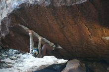Bouldering in Hueco Tanks on 11/30/2019 with Blue Lizard Climbing and Yoga
Filename: SRM_20191130_1808320.jpg
Aperture: f/1.8
Shutter Speed: 1/250
Body: Canon EOS-1D Mark II
Lens: Canon EF 50mm f/1.8 II