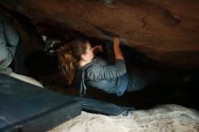 Bouldering in Hueco Tanks on 12/06/2019 with Blue Lizard Climbing and Yoga

Filename: SRM_20191206_1806190.jpg
Aperture: f/1.8
Shutter Speed: 1/25
Body: Canon EOS-1D Mark II
Lens: Canon EF 50mm f/1.8 II
