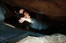 Bouldering in Hueco Tanks on 12/06/2019 with Blue Lizard Climbing and Yoga

Filename: SRM_20191206_1806202.jpg
Aperture: f/1.8
Shutter Speed: 1/30
Body: Canon EOS-1D Mark II
Lens: Canon EF 50mm f/1.8 II