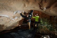 Bouldering in Hueco Tanks on 12/11/2019 with Blue Lizard Climbing and Yoga

Filename: SRM_20191211_1239590.jpg
Aperture: f/6.3
Shutter Speed: 1/250
Body: Canon EOS-1D Mark II
Lens: Canon EF 16-35mm f/2.8 L