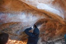 Bouldering in Hueco Tanks on 12/16/2019 with Blue Lizard Climbing and Yoga
Filename: SRM_20191216_1704240.jpg
Aperture: f/2.2
Shutter Speed: 1/250
Body: Canon EOS-1D Mark II
Lens: Canon EF 50mm f/1.8 II