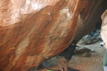 Bouldering in Hueco Tanks on 12/16/2019 with Blue Lizard Climbing and Yoga
Filename: SRM_20191216_1745380.jpg
Aperture: f/2.5
Shutter Speed: 1/250
Body: Canon EOS-1D Mark II
Lens: Canon EF 50mm f/1.8 II