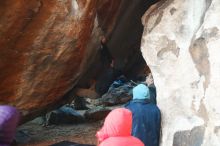 Bouldering in Hueco Tanks on 12/16/2019 with Blue Lizard Climbing and Yoga
Filename: SRM_20191216_1747120.jpg
Aperture: f/2.5
Shutter Speed: 1/250
Body: Canon EOS-1D Mark II
Lens: Canon EF 50mm f/1.8 II