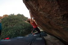 Bouldering in Hueco Tanks on 12/19/2019 with Blue Lizard Climbing and Yoga

Filename: SRM_20191219_1812151.jpg
Aperture: f/3.5
Shutter Speed: 1/250
Body: Canon EOS-1D Mark II
Lens: Canon EF 16-35mm f/2.8 L