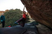 Bouldering in Hueco Tanks on 12/19/2019 with Blue Lizard Climbing and Yoga

Filename: SRM_20191219_1812160.jpg
Aperture: f/3.5
Shutter Speed: 1/250
Body: Canon EOS-1D Mark II
Lens: Canon EF 16-35mm f/2.8 L