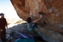 Bouldering in Hueco Tanks on 12/26/2019 with Blue Lizard Climbing and Yoga
Filename: SRM_20191226_1212500.jpg
Aperture: f/6.3
Shutter Speed: 1/320
Body: Canon EOS-1D Mark II
Lens: Canon EF 16-35mm f/2.8 L