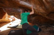 Bouldering in Hueco Tanks on 12/26/2019 with Blue Lizard Climbing and Yoga
Filename: SRM_20191226_1250200.jpg
Aperture: f/4.0
Shutter Speed: 1/250
Body: Canon EOS-1D Mark II
Lens: Canon EF 16-35mm f/2.8 L
