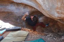 Bouldering in Hueco Tanks on 12/26/2019 with Blue Lizard Climbing and Yoga
Filename: SRM_20191226_1410200.jpg
Aperture: f/3.2
Shutter Speed: 1/250
Body: Canon EOS-1D Mark II
Lens: Canon EF 50mm f/1.8 II