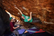 Bouldering in Hueco Tanks on 12/26/2019 with Blue Lizard Climbing and Yoga
Filename: SRM_20191226_1550570.jpg
Aperture: f/4.5
Shutter Speed: 1/250
Body: Canon EOS-1D Mark II
Lens: Canon EF 16-35mm f/2.8 L