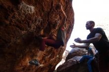Bouldering in Hueco Tanks on 12/26/2019 with Blue Lizard Climbing and Yoga
Filename: SRM_20191226_1629070.jpg
Aperture: f/5.6
Shutter Speed: 1/250
Body: Canon EOS-1D Mark II
Lens: Canon EF 16-35mm f/2.8 L