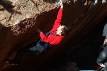 Bouldering in Hueco Tanks on 12/29/2019 with Blue Lizard Climbing and Yoga
Filename: SRM_20191229_1607350.jpg
Aperture: f/9.0
Shutter Speed: 1/320
Body: Canon EOS-1D Mark II
Lens: Canon EF 50mm f/1.8 II