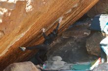 Bouldering in Hueco Tanks on 12/29/2019 with Blue Lizard Climbing and Yoga
Filename: SRM_20191229_1648520.jpg
Aperture: f/4.0
Shutter Speed: 1/320
Body: Canon EOS-1D Mark II
Lens: Canon EF 50mm f/1.8 II