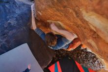 Bouldering in Hueco Tanks on 12/29/2019 with Blue Lizard Climbing and Yoga

Filename: SRM_20191229_1712180.jpg
Aperture: f/2.8
Shutter Speed: 1/160
Body: Canon EOS-1D Mark II
Lens: Canon EF 16-35mm f/2.8 L