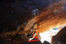 Bouldering in Hueco Tanks on 12/29/2019 with Blue Lizard Climbing and Yoga

Filename: SRM_20191229_1736250.jpg
Aperture: f/3.5
Shutter Speed: 1/250
Body: Canon EOS-1D Mark II
Lens: Canon EF 16-35mm f/2.8 L
