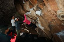 Bouldering in Hueco Tanks on 12/30/2019 with Blue Lizard Climbing and Yoga
Filename: SRM_20191230_1226290.jpg
Aperture: f/8.0
Shutter Speed: 1/250
Body: Canon EOS-1D Mark II
Lens: Canon EF 16-35mm f/2.8 L