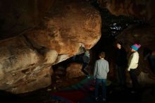 Bouldering in Hueco Tanks on 12/31/2019 with Blue Lizard Climbing and Yoga
Filename: SRM_20191231_1739320.jpg
Aperture: f/6.3
Shutter Speed: 1/250
Body: Canon EOS-1D Mark II
Lens: Canon EF 16-35mm f/2.8 L