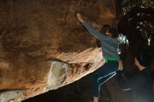 Bouldering in Hueco Tanks on 12/31/2019 with Blue Lizard Climbing and Yoga

Filename: SRM_20191231_1743110.jpg
Aperture: f/5.6
Shutter Speed: 1/250
Body: Canon EOS-1D Mark II
Lens: Canon EF 50mm f/1.8 II