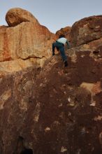 Bouldering in Hueco Tanks on 01/03/2020 with Blue Lizard Climbing and Yoga
Filename: SRM_20200103_1826010.jpg
Aperture: f/5.0
Shutter Speed: 1/160
Body: Canon EOS-1D Mark II
Lens: Canon EF 16-35mm f/2.8 L