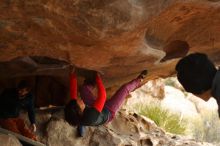 Bouldering in Hueco Tanks on 01/02/2020 with Blue Lizard Climbing and Yoga
Filename: SRM_20200102_1124110.jpg
Aperture: f/3.2
Shutter Speed: 1/250
Body: Canon EOS-1D Mark II
Lens: Canon EF 50mm f/1.8 II