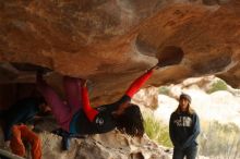 Bouldering in Hueco Tanks on 01/02/2020 with Blue Lizard Climbing and Yoga
Filename: SRM_20200102_1124170.jpg
Aperture: f/3.2
Shutter Speed: 1/250
Body: Canon EOS-1D Mark II
Lens: Canon EF 50mm f/1.8 II