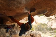 Bouldering in Hueco Tanks on 01/02/2020 with Blue Lizard Climbing and Yoga
Filename: SRM_20200102_1126520.jpg
Aperture: f/3.2
Shutter Speed: 1/250
Body: Canon EOS-1D Mark II
Lens: Canon EF 50mm f/1.8 II