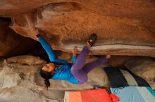 Bouldering in Hueco Tanks on 01/02/2020 with Blue Lizard Climbing and Yoga
Filename: SRM_20200102_1214570.jpg
Aperture: f/3.5
Shutter Speed: 1/250
Body: Canon EOS-1D Mark II
Lens: Canon EF 16-35mm f/2.8 L