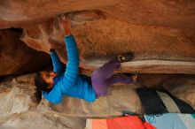 Bouldering in Hueco Tanks on 01/02/2020 with Blue Lizard Climbing and Yoga
Filename: SRM_20200102_1215010.jpg
Aperture: f/3.5
Shutter Speed: 1/250
Body: Canon EOS-1D Mark II
Lens: Canon EF 16-35mm f/2.8 L