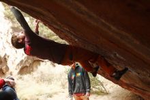 Bouldering in Hueco Tanks on 01/02/2020 with Blue Lizard Climbing and Yoga
Filename: SRM_20200102_1509090.jpg
Aperture: f/3.2
Shutter Speed: 1/250
Body: Canon EOS-1D Mark II
Lens: Canon EF 50mm f/1.8 II