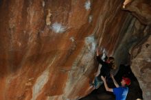 Bouldering in Hueco Tanks on 01/05/2020 with Blue Lizard Climbing and Yoga
Filename: SRM_20200105_1145240.jpg
Aperture: f/8.0
Shutter Speed: 1/250
Body: Canon EOS-1D Mark II
Lens: Canon EF 16-35mm f/2.8 L