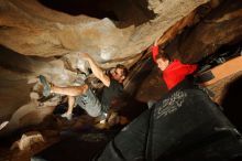 Bouldering in Hueco Tanks on 01/04/2020 with Blue Lizard Climbing and Yoga

Filename: SRM_20200104_1040290.jpg
Aperture: f/5.6
Shutter Speed: 1/250
Body: Canon EOS-1D Mark II
Lens: Canon EF 16-35mm f/2.8 L
