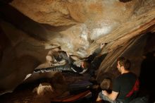 Bouldering in Hueco Tanks on 01/04/2020 with Blue Lizard Climbing and Yoga
Filename: SRM_20200104_1057390.jpg
Aperture: f/6.3
Shutter Speed: 1/250
Body: Canon EOS-1D Mark II
Lens: Canon EF 16-35mm f/2.8 L