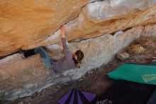 Bouldering in Hueco Tanks on 01/08/2020 with Blue Lizard Climbing and Yoga

Filename: SRM_20200108_1342050.jpg
Aperture: f/4.5
Shutter Speed: 1/400
Body: Canon EOS-1D Mark II
Lens: Canon EF 16-35mm f/2.8 L