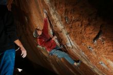 Bouldering in Hueco Tanks on 01/08/2020 with Blue Lizard Climbing and Yoga
Filename: SRM_20200108_1510190.jpg
Aperture: f/5.6
Shutter Speed: 1/250
Body: Canon EOS-1D Mark II
Lens: Canon EF 16-35mm f/2.8 L