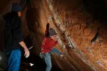Bouldering in Hueco Tanks on 01/08/2020 with Blue Lizard Climbing and Yoga
Filename: SRM_20200108_1510240.jpg
Aperture: f/5.6
Shutter Speed: 1/250
Body: Canon EOS-1D Mark II
Lens: Canon EF 16-35mm f/2.8 L