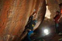 Bouldering in Hueco Tanks on 01/08/2020 with Blue Lizard Climbing and Yoga
Filename: SRM_20200108_1514140.jpg
Aperture: f/5.6
Shutter Speed: 1/250
Body: Canon EOS-1D Mark II
Lens: Canon EF 16-35mm f/2.8 L