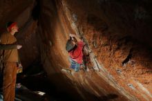 Bouldering in Hueco Tanks on 01/08/2020 with Blue Lizard Climbing and Yoga
Filename: SRM_20200108_1517540.jpg
Aperture: f/5.6
Shutter Speed: 1/250
Body: Canon EOS-1D Mark II
Lens: Canon EF 16-35mm f/2.8 L