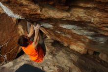 Bouldering in Hueco Tanks on 01/08/2020 with Blue Lizard Climbing and Yoga

Filename: SRM_20200108_1650090.jpg
Aperture: f/4.5
Shutter Speed: 1/400
Body: Canon EOS-1D Mark II
Lens: Canon EF 50mm f/1.8 II