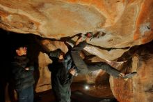 Bouldering in Hueco Tanks on 01/16/2020 with Blue Lizard Climbing and Yoga
Filename: SRM_20200116_1752120.jpg
Aperture: f/8.0
Shutter Speed: 1/250
Body: Canon EOS-1D Mark II
Lens: Canon EF 16-35mm f/2.8 L