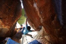 Bouldering in Hueco Tanks on 01/18/2020 with Blue Lizard Climbing and Yoga
Filename: SRM_20200118_1636090.jpg
Aperture: f/4.0
Shutter Speed: 1/250
Body: Canon EOS-1D Mark II
Lens: Canon EF 16-35mm f/2.8 L